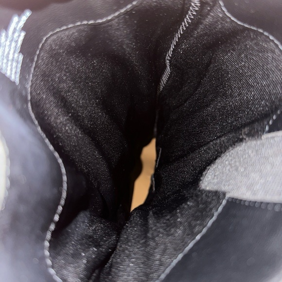 Splendid Womens Boots Solid Black Size 6 Suede Block Heel Knee High - Picture 12 of 14